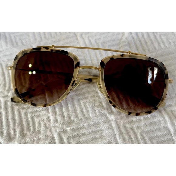 KREWE Breton Tortoise Sunglasses - Picture 3 of 5